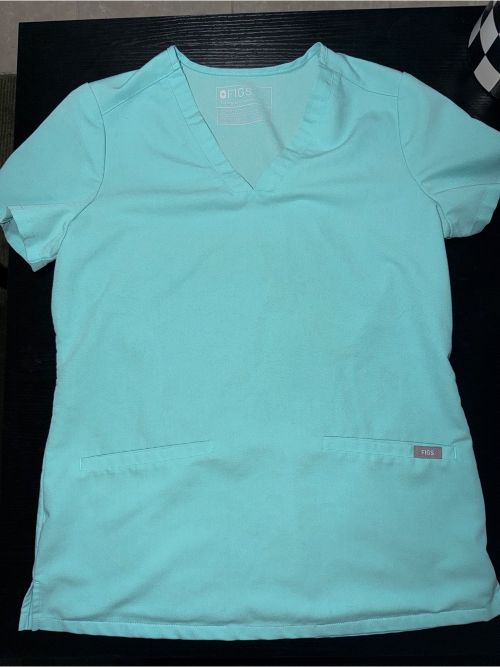 Figs Women’s Scrub Top in Aqua